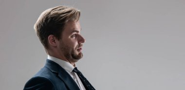 Professional man businessman being pulled by necktie during workplace conflict, conflicting