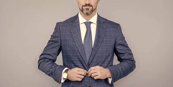 Hombre de éxito en traje de negocios. empresario o gerente. moda formal masculina. —  Fotos de Stock