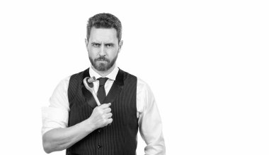 Yetişkin iş adamları resmi giysi taşıma aletleri kullanıyor. iş başarısı.