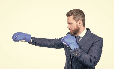 Yumruk. Başarılı CEO boksörü. Acımasız mücadele ve başarı. Adam şirket savaşına hazır..