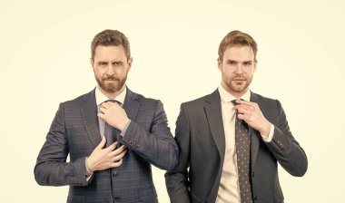 Yönetici. Profesyonel başarılı CEO. Liderlik. Hırslı meslektaş uzmanlar. İki adam.