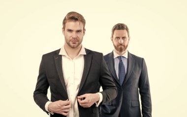 Müzakere için hazır. Profesyonel başarılı CEO. Liderlik. hırslı meslektaş uzmanlar