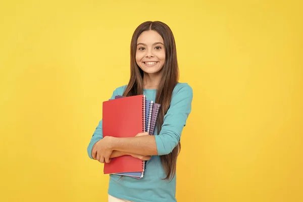 Naar Kennis Terug Naar School Tienermeisje Klaar Studeren Gelukkige Jeugd — Stockfoto