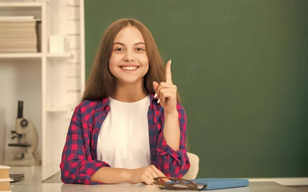 Inspiriert Von Der Idee Kinder Der Schule Auf Tafelhintergrund Unterrichten — Stockfoto