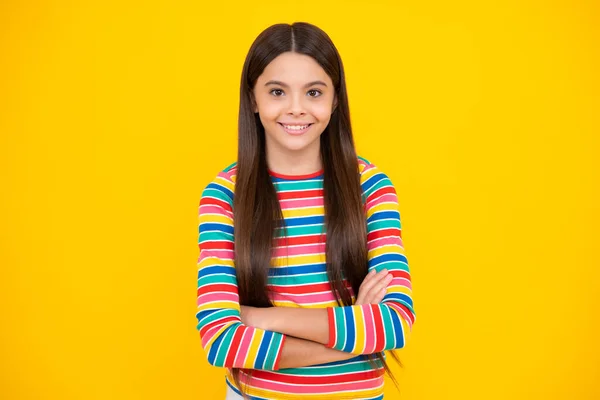 Happy Face Positive Smiling Emotions Teenager Girl Portrait Young Teenage — Φωτογραφία Αρχείου