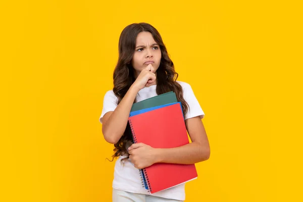 Teenager School Girl Study Books Learning Knowledge Kids Education Concept — Stockfoto