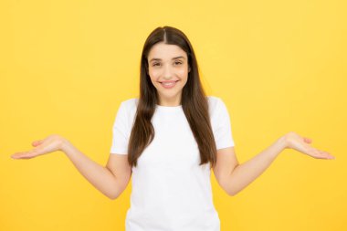 Surprised astonished young woman. Portrait of excited amazed gasping girl. Expressive facial expressions