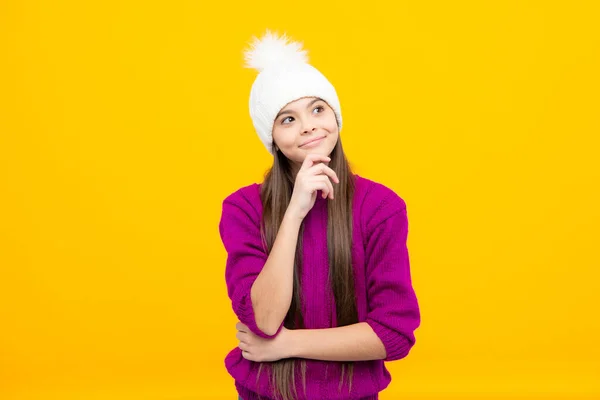 Winter Hat Cold Season Concept Winter Fashion Accessory Children Teen — Φωτογραφία Αρχείου