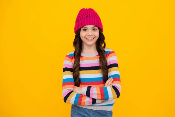 Winter Hat Cold Season Concept Winter Fashion Accessory Children Teen — 스톡 사진