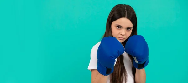 Sebedůvěru Boj Úspěch Sebevědomé Dítě Připravené Soutěž Knockout Horizontální Plakát — Stock fotografie