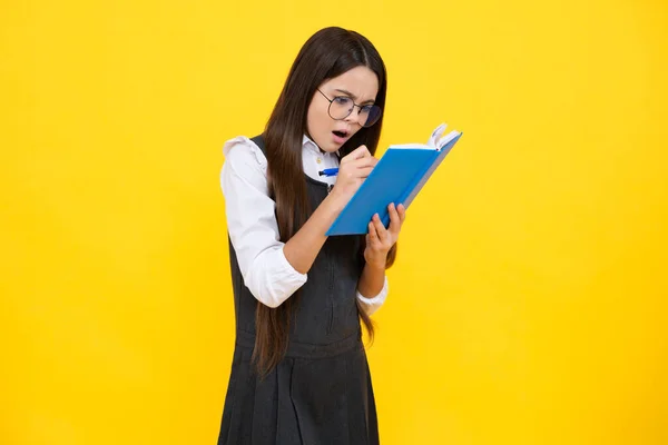 Retourne École Portrait Une Adolescente Avec Des Livres École Des — Photo