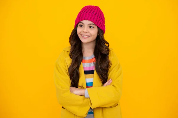 Happy Teenager Positive Smiling Emotions Teen Girl Portrait Young Teenage — Stockfoto