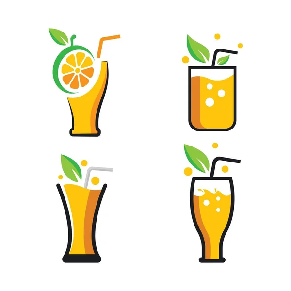 Fresh Juice Logo Images Illustration Design — Stock Vector