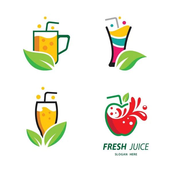 Jus Frais Logo Images Illustration Design — Image vectorielle