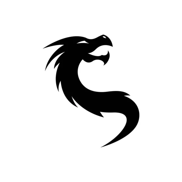 Drago Logo Immagini Illustrazione Design — Vettoriale Stock