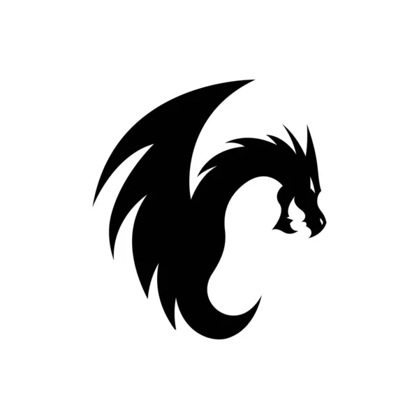 Dragon Logo Resimleri Çizimi Tasarımı — Stok Vektör