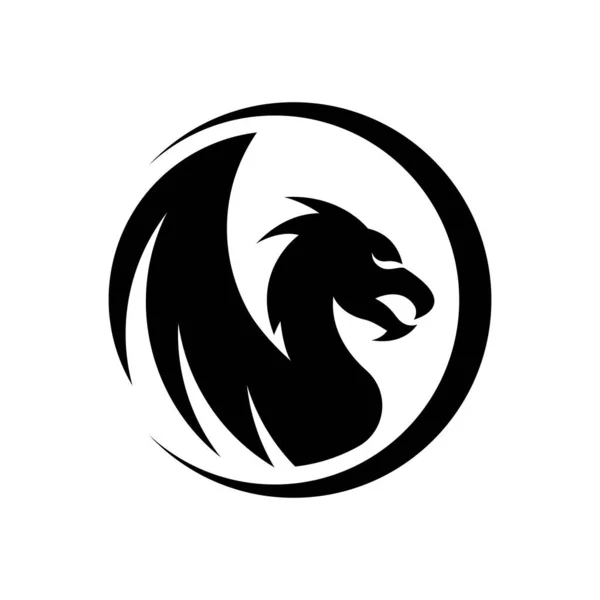 Dragon Logo Afbeeldingen Illustratie Ontwerp — Stockvector
