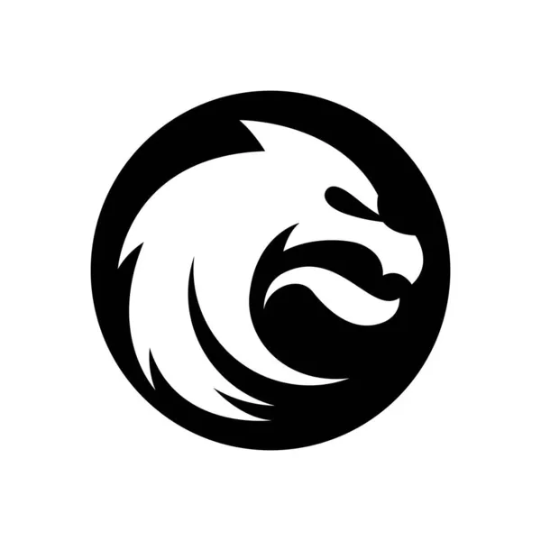 Σχεδιασμός Εικονογράφησης Εικόνων Λογότυπου Δράκου — Διανυσματικό Αρχείο