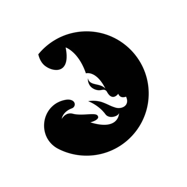 Dragon Logo Bilder Illustration Design — Stockvektor