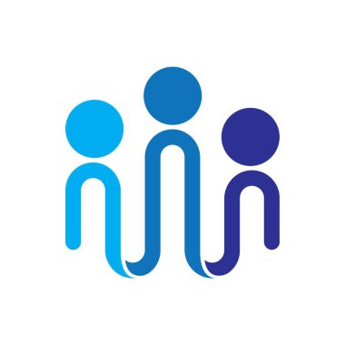 Toplum hizmeti logo resimleri tasarım illüstrasyonu