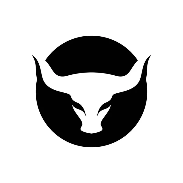 Stierkopf Logo Bilder Illustration Design — Stockvektor