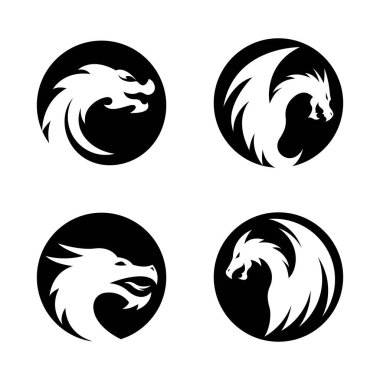 Dragon logo resimleri çizimi tasarımı