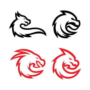 Dragon logo resimleri çizimi tasarımı