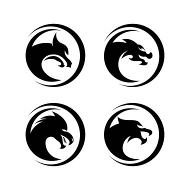 Dragon logo resimleri çizimi tasarımı