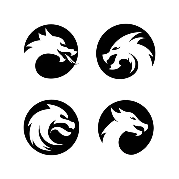 Dragon Logo Images Illustration Design — Stock Vector