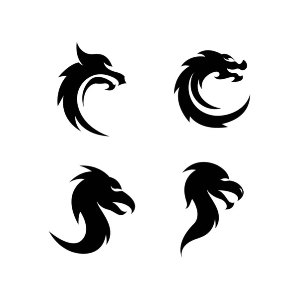 Dragon Logo Obrazów Ilustracji Projektu Wektor Stockowy