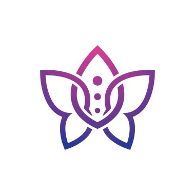 Güzellik lotusu logo resim çizimi tasarımı