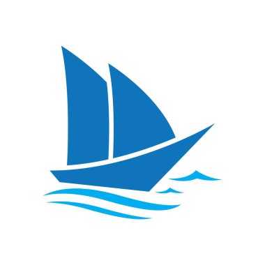 Gemi logo resimleri çizim tasarımını gezdir