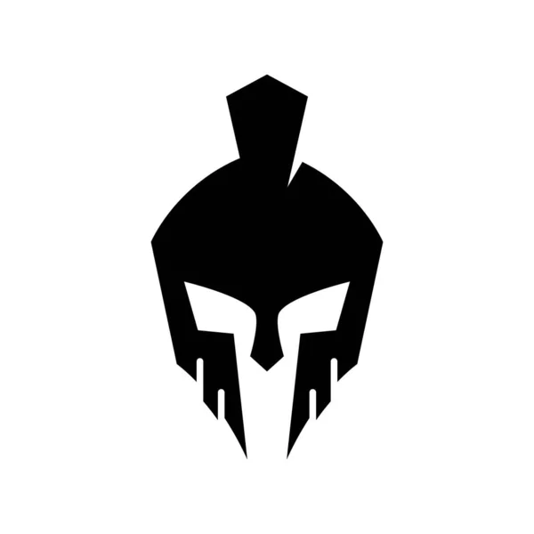 Spartan Helmet Logo Images Illustration Design — Vettoriale Stock