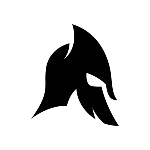 Spartan Helmet Logo Images Illustration Design — стоковый вектор
