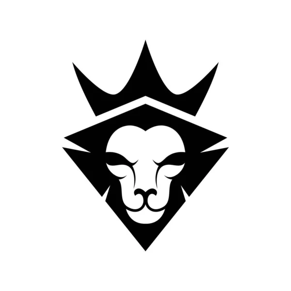 Lion Κεφάλι Λογότυπο Εικόνες Σχέδιο Εικονογράφηση — Διανυσματικό Αρχείο