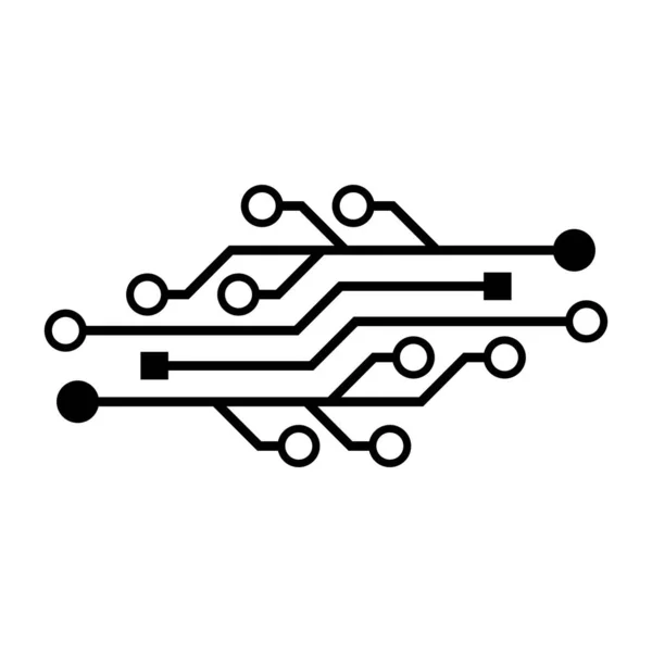 Tecnología Logo Imágenes Ilustración Diseño — Vector de stock
