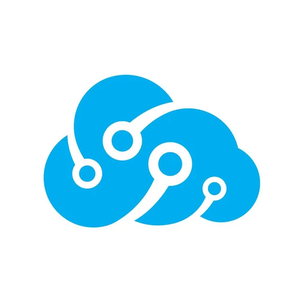 Cloud Tech Logo Images Illustration Design — ストックベクタ