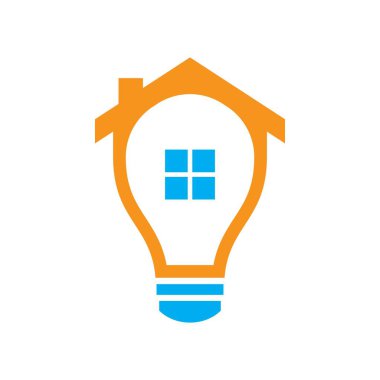 Akıllı ev logosu resim çizimi tasarımı