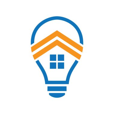 Akıllı ev logosu resim çizimi tasarımı