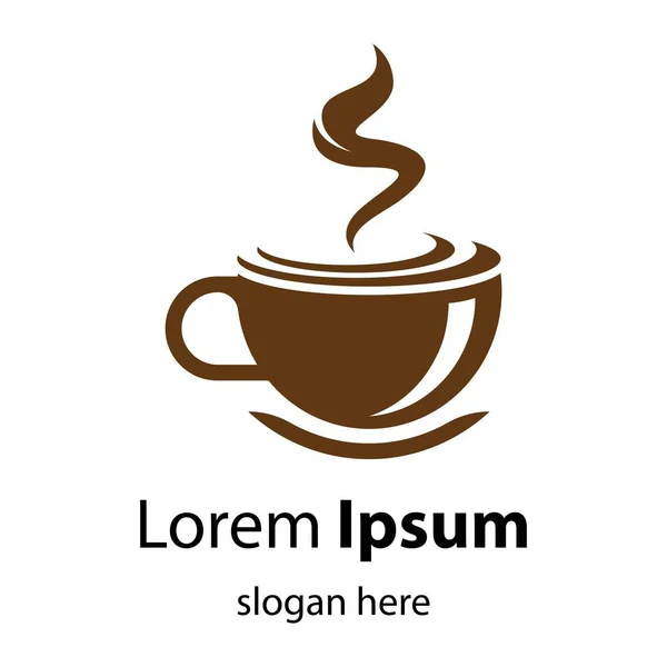 Copo Café Logotipo Imagens Ilustração Design —  Vetores de Stock