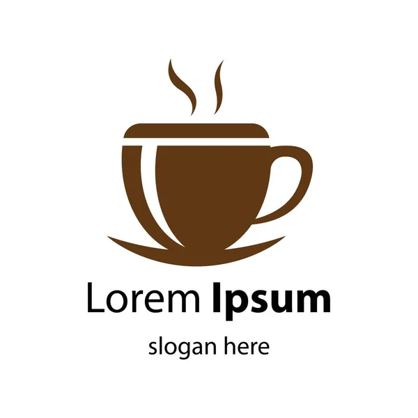 Copo Café Logotipo Imagens Ilustração Design —  Vetores de Stock