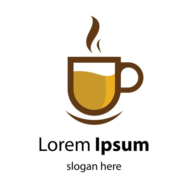 Kaffeetasse Logo Bilder Illustration Design — Stockvektor
