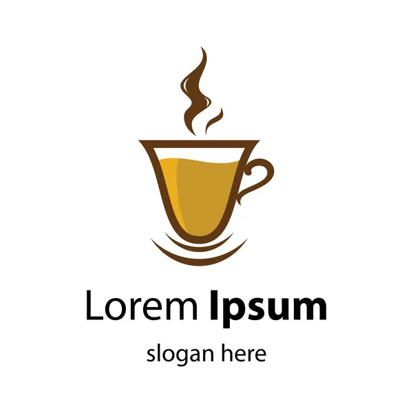 Kaffeetasse Logo Bilder Illustration Design — Stockvektor
