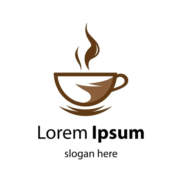 Copo Café Logotipo Imagens Ilustração Design —  Vetores de Stock