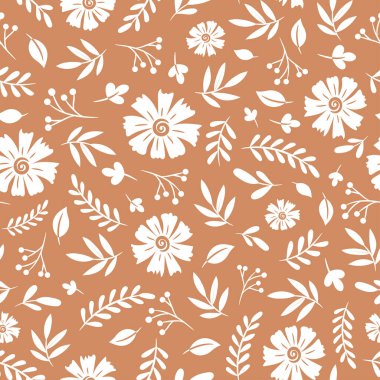 Çiçeksiz desen, klasik bohem tarzı.