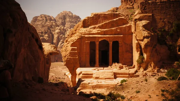 Die Ruinen Von Petra Jordan — Stockfoto