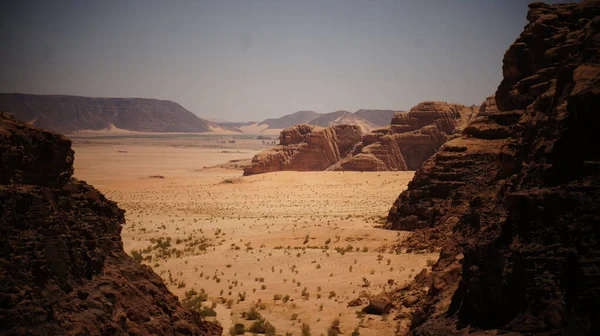 Hermosa Vista Del Desierto Sahara Pintoresco Paisaje Isla Del Neguev — Foto de Stock
