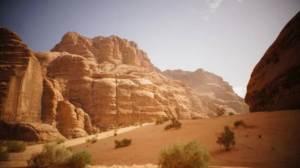 Gyönyörű Táj Völgyben Negev Sivatag Jordánban — Stock Fotó