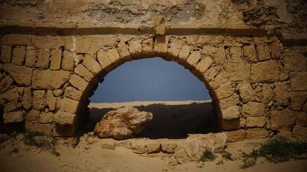 Viejas Ruinas Piedra Pueblo Jerusalem — Foto de Stock