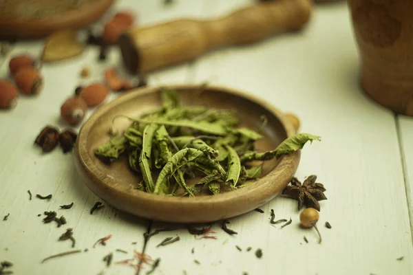 Chamomile Herbal Tea Health Tea Ingredients Clove Saffron Verbena Louise — Foto de Stock